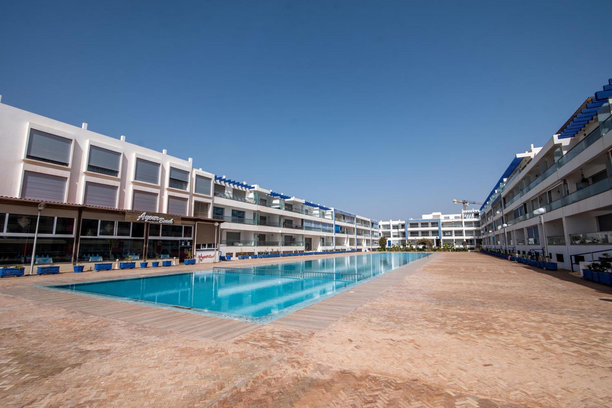 Appartement Pied Dans L'Eau Avec Piscine Aourir Extérieur photo